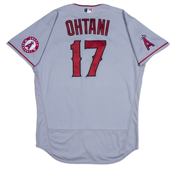 2020 Shohei Ohtani Game Used & Photo Matched Los Angeles Angels Road Jersey - Matched To 4 Games & 2 Home Runs (MLB Authenticated & Sports Investors Authentication)